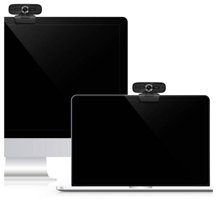 Produktbild: LogiLink UA0378 Full HD-Webcam Klemm-Halterung, Mikrofon