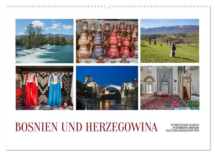 Produktbild: Bosnien und Herzegowina - Streifz&uuml;ge durch atemberaubende Kulturlandschaften (Wandkalender 2026 DIN A2 quer), CALVENDO Monatskalender