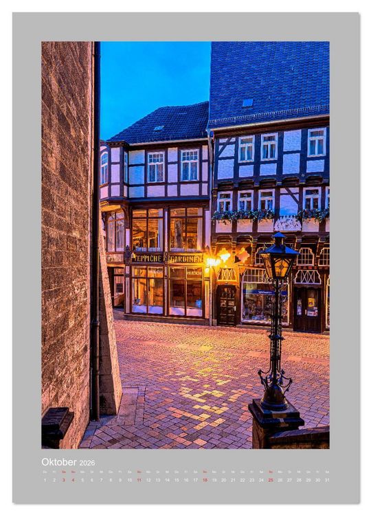 Produktbild: Quedlinburg - K&ouml;nigspfalz & Mitglied der Hanse (Wandkalender 2026 DIN A2 hoch), CALVENDO Monatskalender