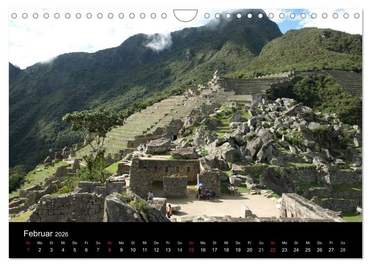 Produktbild: Machu Picchu - Die Stadt in den Wolken (Wandkalender 2026 DIN A4 quer), CALVENDO Monatskalender