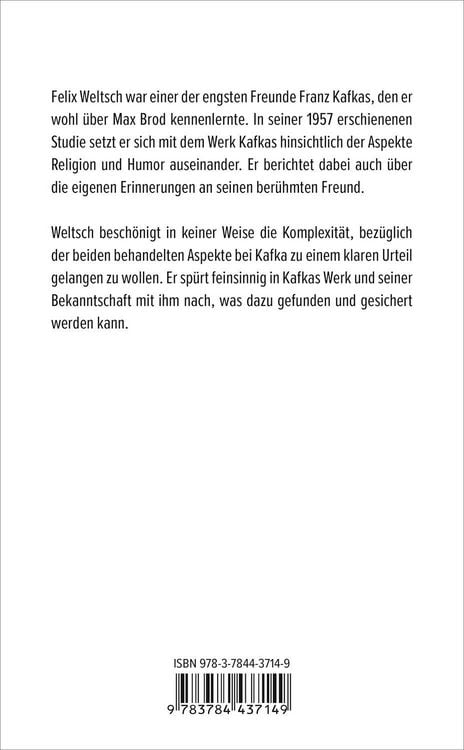 Produktbild: Religion und Humor im Leben und Werk Franz Kafkas