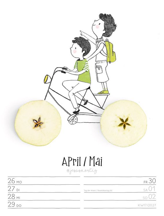 Produktbild: Little Dreams Wochenplaner Kalender 2027