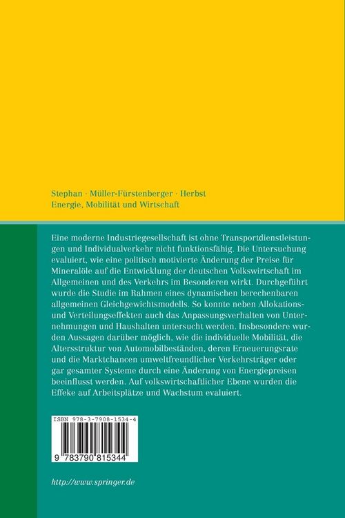 Produktbild: Energie, Mobilit&auml;t und Wirtschaft