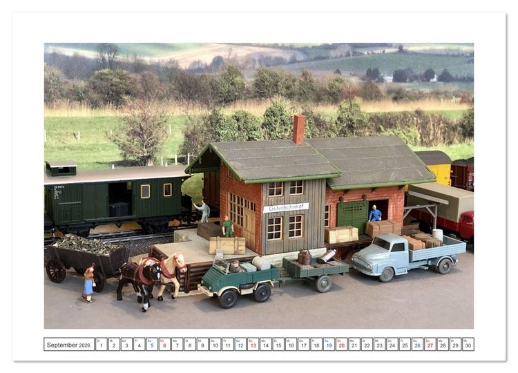 Produktbild: Architektur in Miniatur (hochwertiger Premium Wandkalender 2026 DIN A2 quer), Kunstdruck in Hochglanz