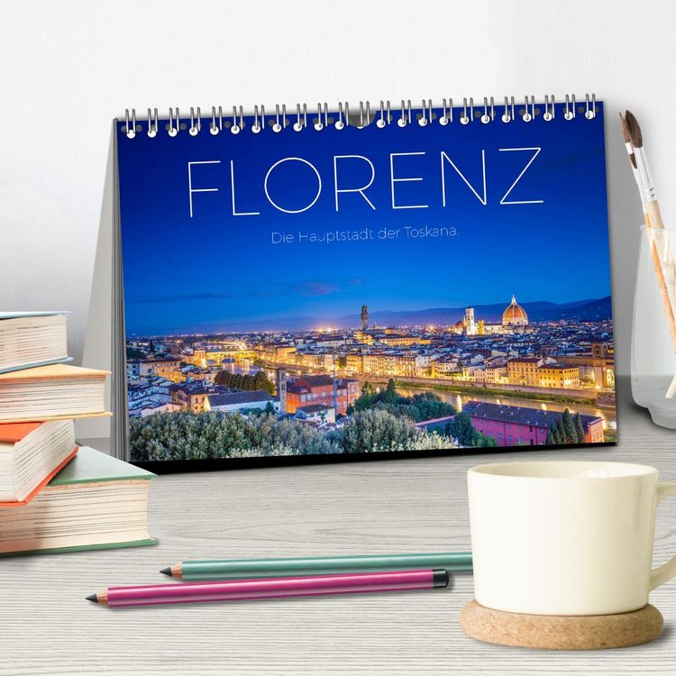 Produktbild: Florenz - Die Hauptstadt der Toskana. (Tischkalender 2026 DIN A5 quer), CALVENDO Monatskalender