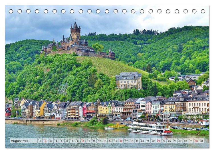 Produktbild: Bildsch&ouml;n - Die Mosel (Tischkalender 2026 DIN A5 quer), CALVENDO Monatskalender