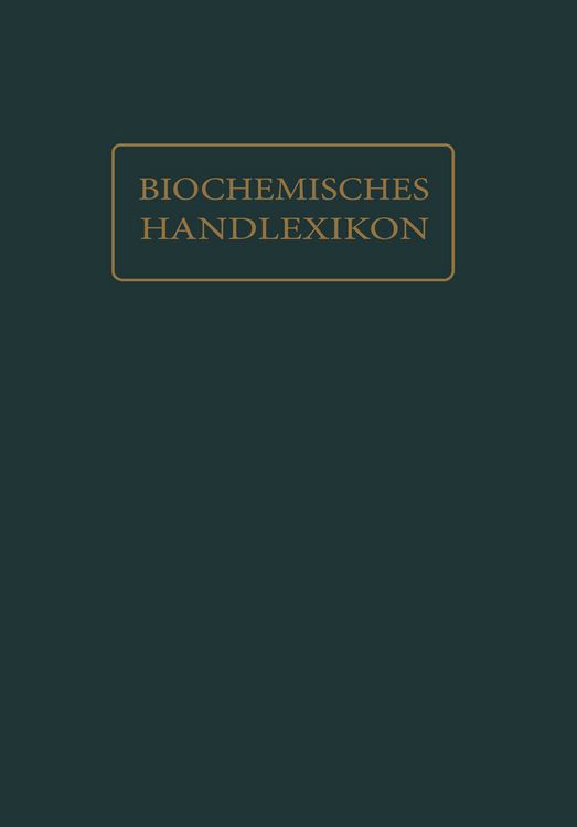 Produktbild: Biochemisches Handlexikon