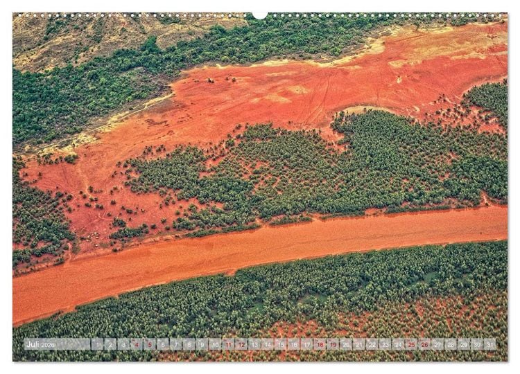 Produktbild: Afrika von oben (hochwertiger Premium Wandkalender 2026 DIN A2 quer), Kunstdruck in Hochglanz