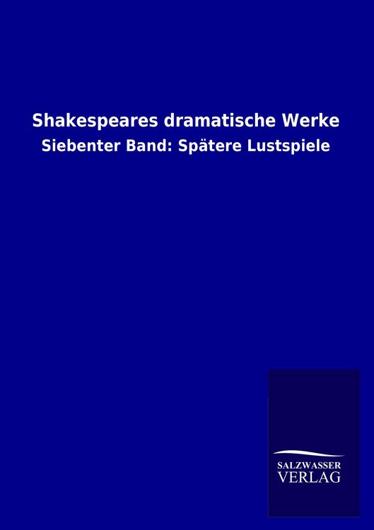 Produktbild: Shakespeares dramatische Werke