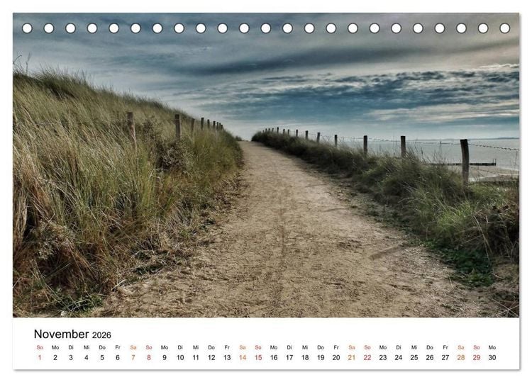 Produktbild: Wieder an der Nordsee (Tischkalender 2026 DIN A5 quer), CALVENDO Monatskalender