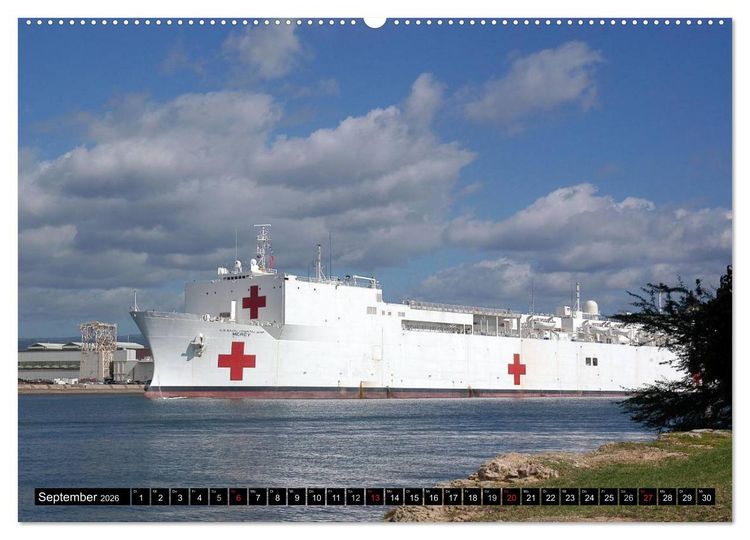 Produktbild: Kriegsschiffe der USA (hochwertiger Premium Wandkalender 2026 DIN A2 quer), Kunstdruck in Hochglanz