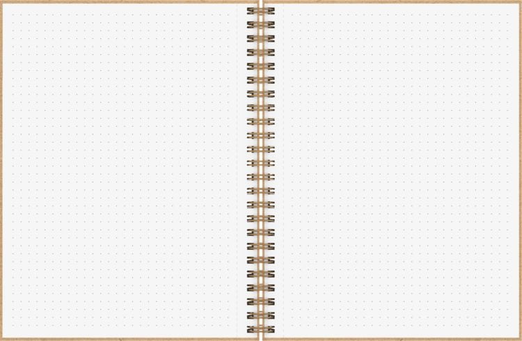 Produktbild: Brunnen Notizbuch Wire-O A5 dotted caramel
