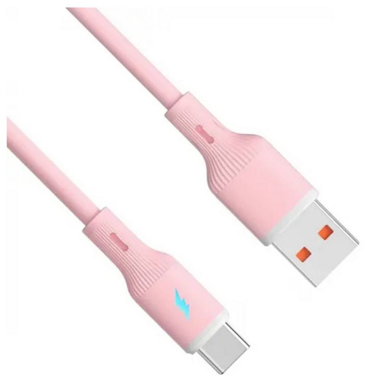 Produktbild: Akyga USB-Kabel USB-A Stecker, USB-C&reg; Stecker 1m Rosa AK-USB-61