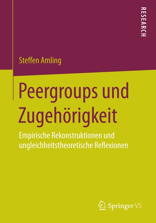 Produktbild: Peergroups und Zugeh&ouml;rigkeit