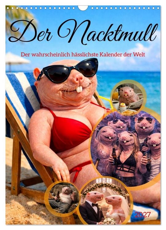 Produktbild: Der Nacktmull (Wandkalender 2027 DIN A3 hoch), CALVENDO Monatskalender
