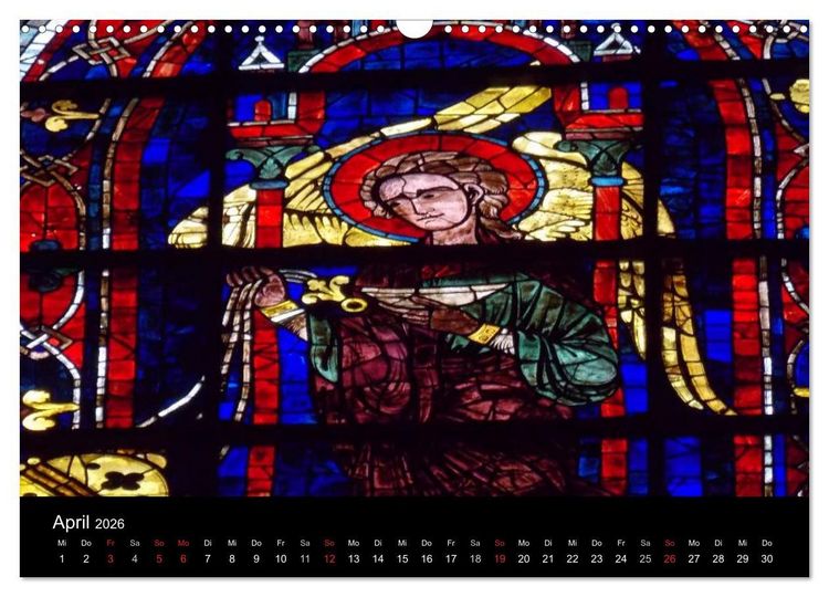 Produktbild: Bilder aus Licht - Notre Dame de Chartres (Wandkalender 2026 DIN A3 quer), CALVENDO Monatskalender