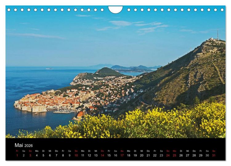 Produktbild: Gr&uuml;&szlig;e aus Kroatien (Wandkalender 2026 DIN A4 quer), CALVENDO Monatskalender