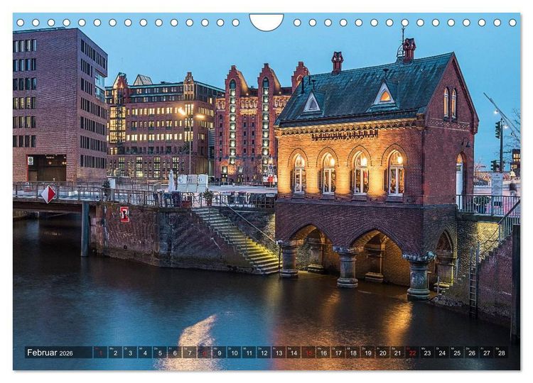 Produktbild: Die Speicherstadt (Wandkalender 2026 DIN A4 quer), CALVENDO Monatskalender