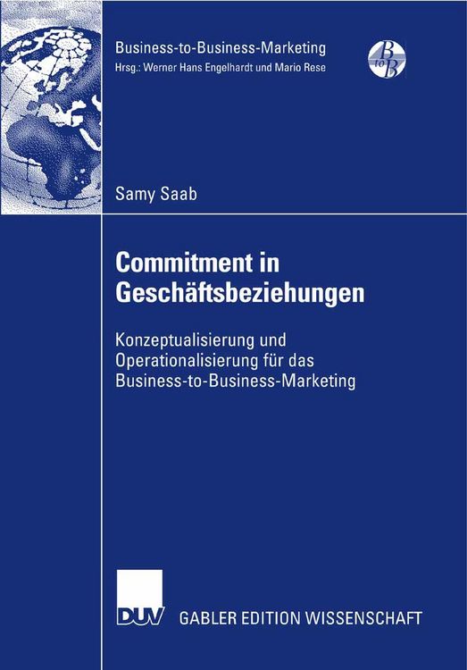 Produktbild: Commitment in Gesch&auml;ftsbeziehungen