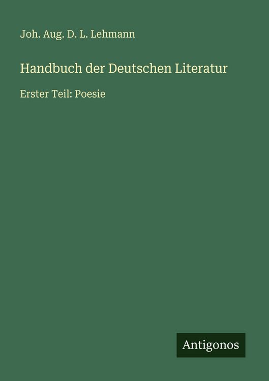 Produktbild: Handbuch der Deutschen Literatur