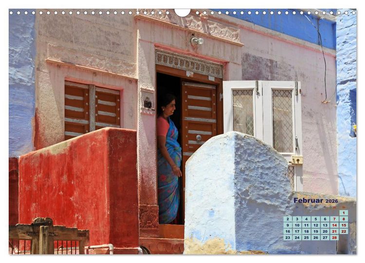 Produktbild: Typisch Indien - Unterwegs in Rajasthan (Wandkalender 2026 DIN A3 quer), CALVENDO Monatskalender