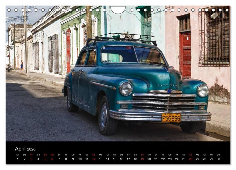 Produktbild: Cuba Cars (Wandkalender 2026 DIN A4 quer), CALVENDO Monatskalender