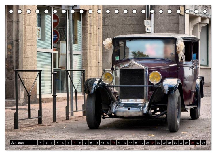 Produktbild: Oldtimer - Kostbarkeiten auf R&auml;dern (Tischkalender 2026 DIN A5 quer), CALVENDO Monatskalender