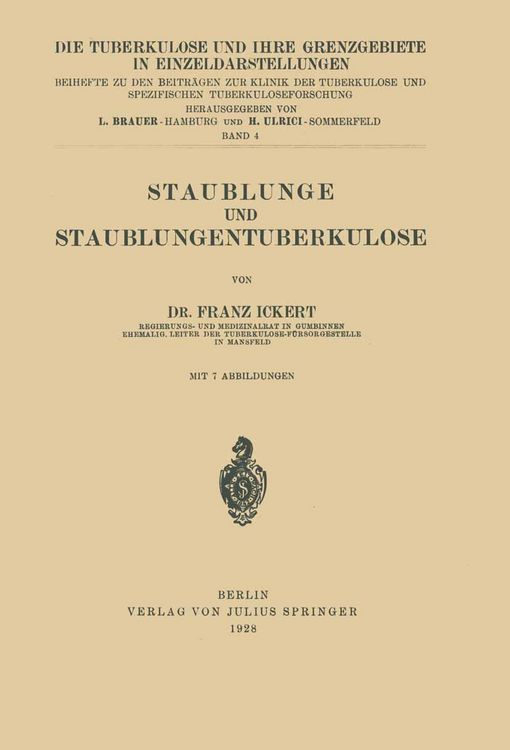 Produktbild: Staublunge und Staublungentuberkulose