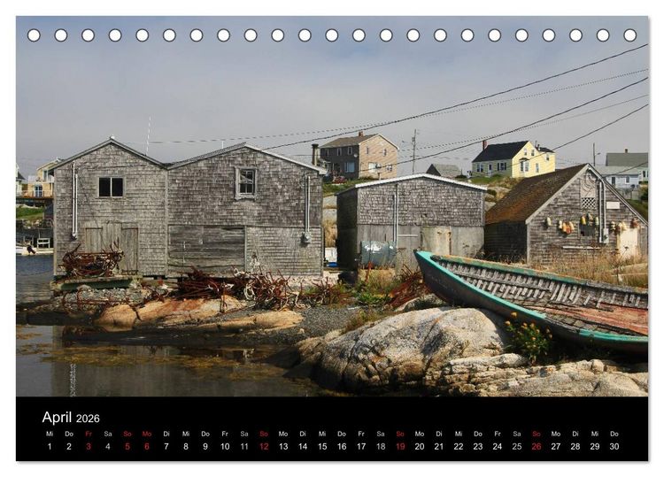 Produktbild: Bilderreise Nova Scotia (Tischkalender 2026 DIN A5 quer), CALVENDO Monatskalender