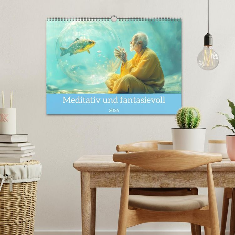 Produktbild: Meditativ und fantasievoll (Wandkalender 2026 DIN A3 quer), CALVENDO Monatskalender