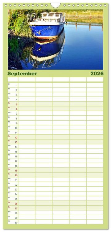 Produktbild: Familienplaner 2026 - Freiburg an der Elbe mit 5 Spalten (Wandkalender, 21 x 45 cm) CALVENDO