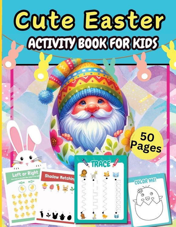 Produktbild: Cute Easter Activity Pages 50 Pages