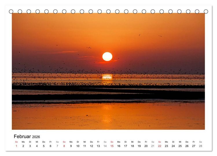 Produktbild: Ostfriesland - Tour (Tischkalender 2026 DIN A5 quer), CALVENDO Monatskalender