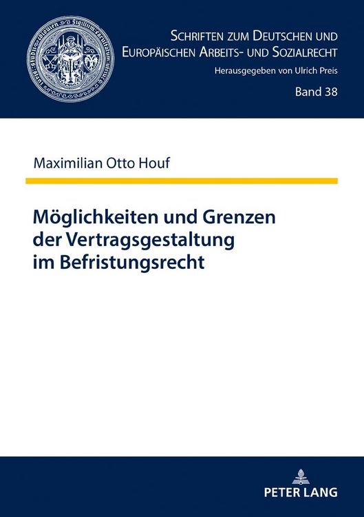 Produktbild: M&ouml;glichkeiten und Grenzen der Vertragsgestaltung im Befristungsrecht