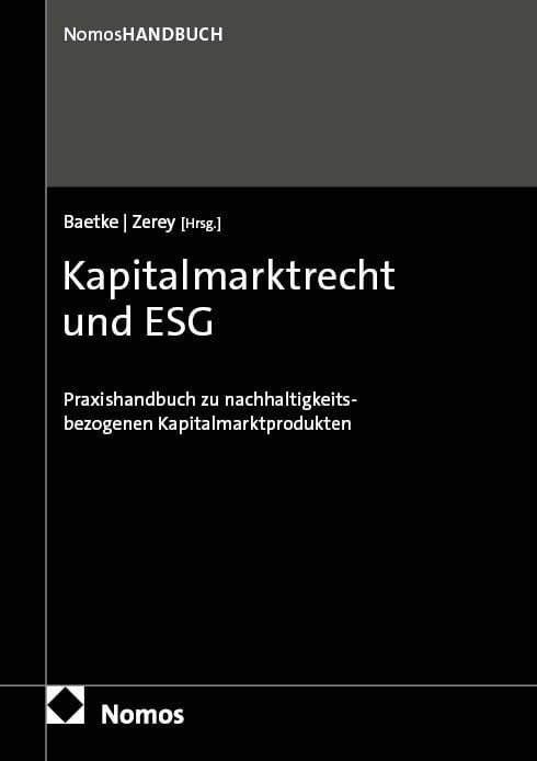 Produktbild: Kapitalmarktrecht und ESG