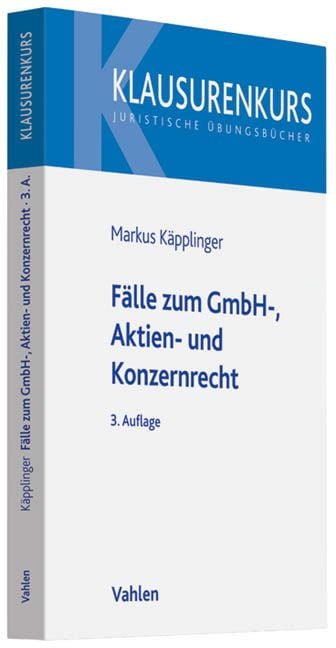 Produktbild: F&auml;lle zum GmbH-, Aktien- und Konzernrecht
