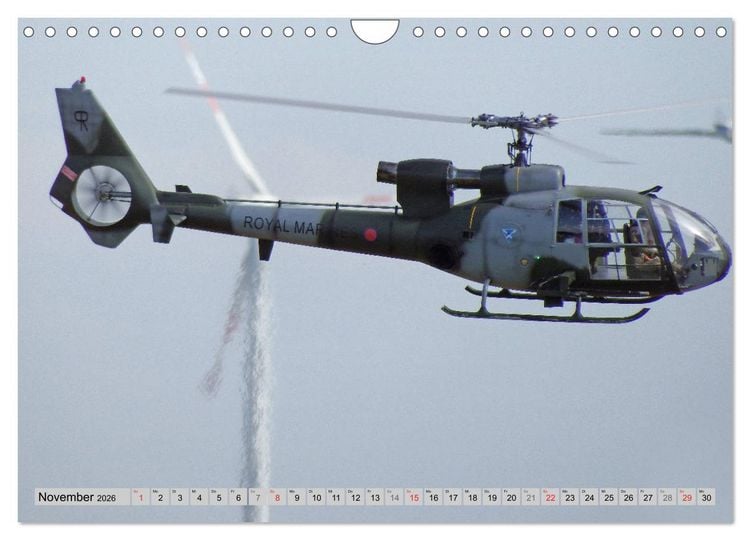 Produktbild: Semiscale-Modellhubschrauber (Wandkalender 2026 DIN A4 quer), CALVENDO Monatskalender