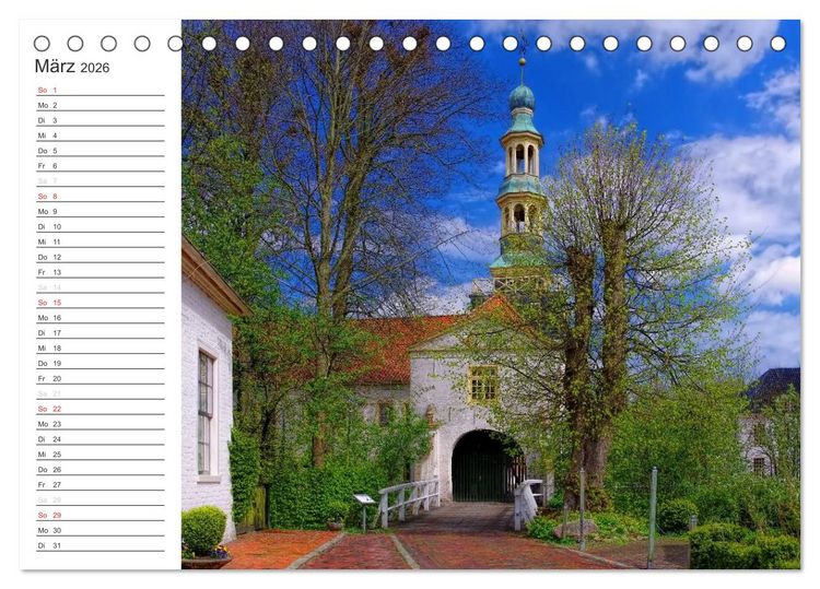Produktbild: Ostfriesland - zwischen Watt und Moor (Tischkalender 2026 DIN A5 quer), CALVENDO Monatskalender