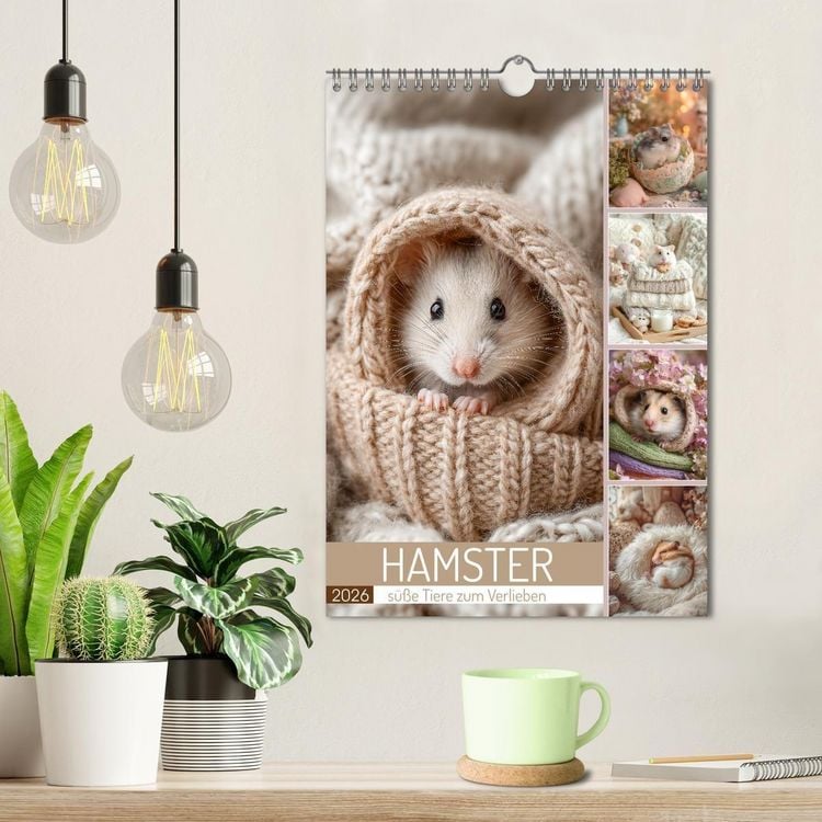 Produktbild: Hamster - s&uuml;&szlig;e Tiere zum Verlieben (Wandkalender 2026 DIN A4 hoch), CALVENDO Monatskalender
