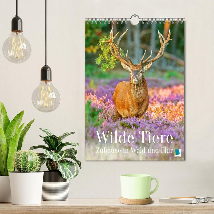 Produktbild: Wilde Tiere: Zuhause in Wald und Flur (Wandkalender 2026 DIN A4 hoch), CALVENDO Monatskalender