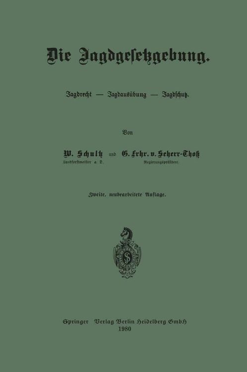 Produktbild: Die Jagdgesetzgebung