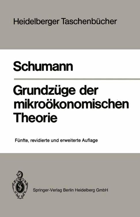 Produktbild: Grundz&uuml;ge der mikro&ouml;konomischen Theorie