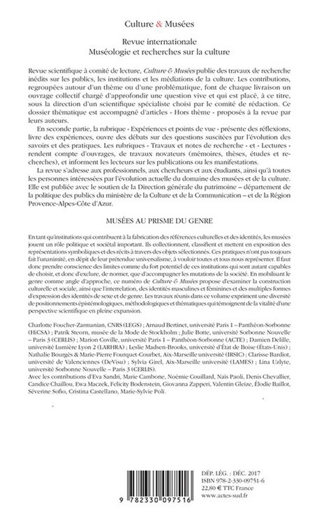 Produktbild: Revue Culture et Musees N 30