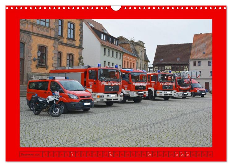 Produktbild: Einsatzfahrzeuge aus Sachsen und Sachsen-Anhalt (Wandkalender 2026 DIN A3 quer), CALVENDO Monatskalender