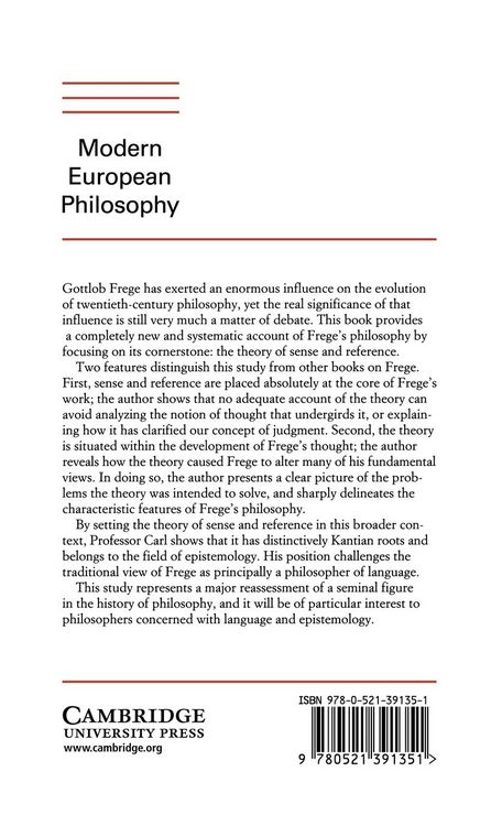 Produktbild: Frege's Theory of Sense and Reference