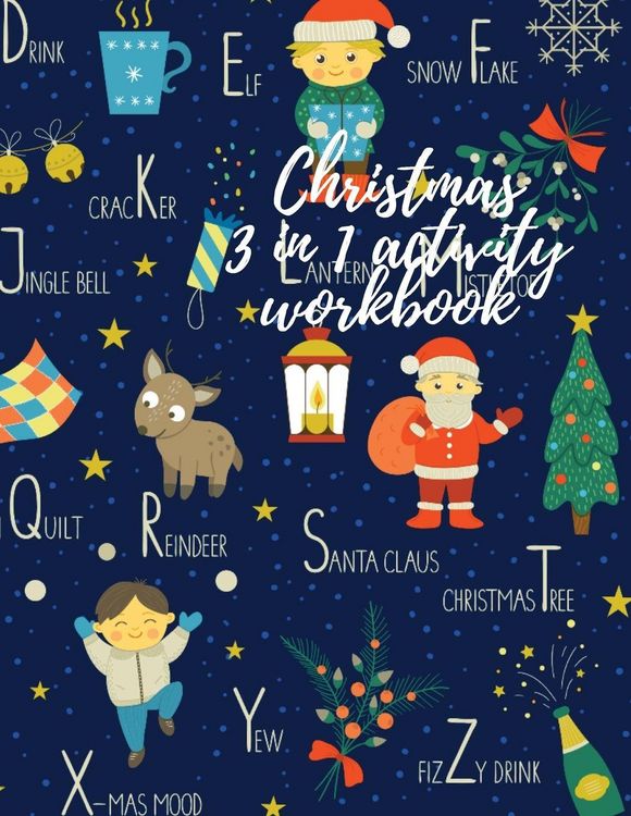 Produktbild: Christmas 3 in 1 activity workbook