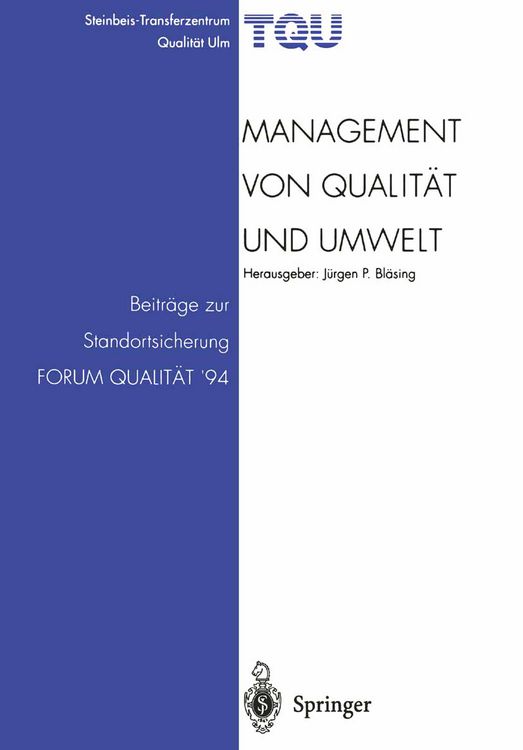 Produktbild: Management von Qualit&auml;t und Umwelt