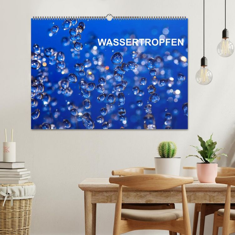 Produktbild: Wassertropfen (Wandkalender 2026 DIN A2 quer), CALVENDO Monatskalender