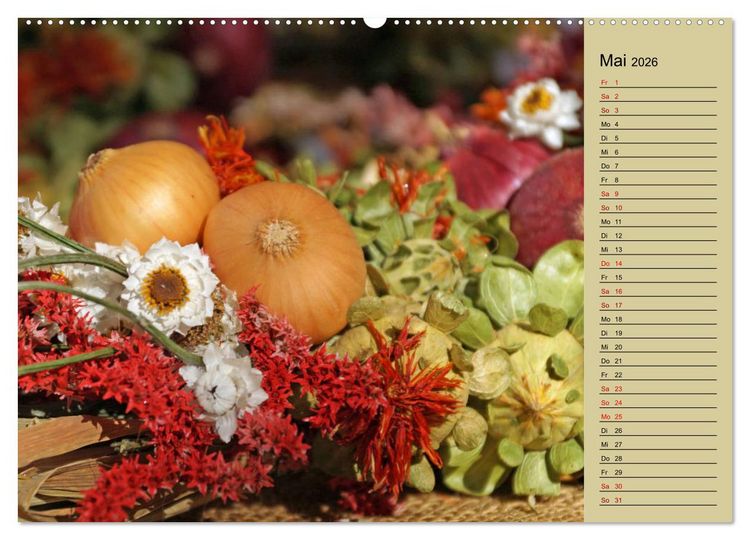 Produktbild: In Weimar ist Zwiebelmarkt (Wandkalender 2026 DIN A2 quer), CALVENDO Monatskalender