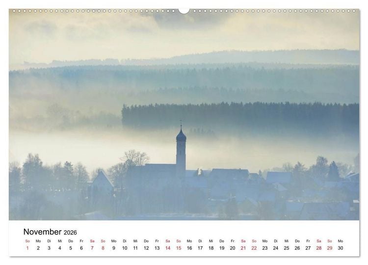 Produktbild: SCHW&Auml;BISCH-BADISCHE LANDSCHAFTEN (hochwertiger Premium Wandkalender 2026 DIN A2 quer), Kunstdruck in Hochglanz